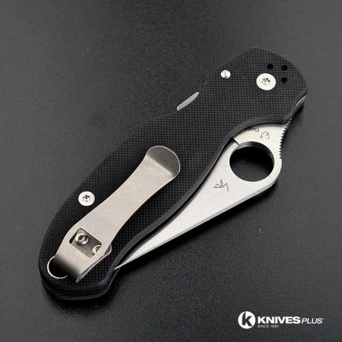 Toler Projects Titanium Deep Carry Pocket Clip - Custom Made - Stonewash Finish - Spyderco Knives - Project 2