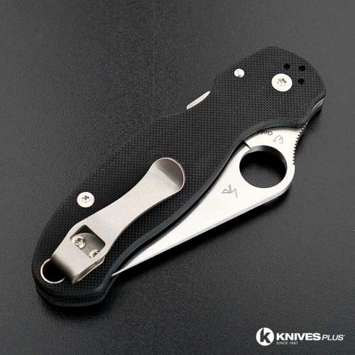 Toler Projects Titanium Deep Carry Pocket Clip - Custom Made - Stonewash Finish - Spyderco Knives - Project 6