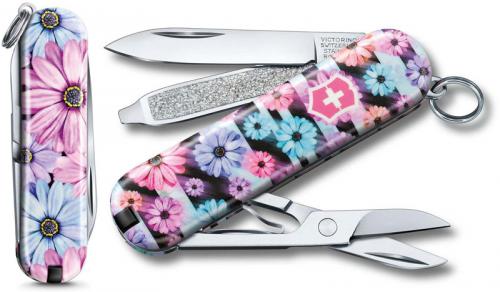Victorinox Classic SD - Limited Edition Dynamic Floral - 7 Function Multi Tool - 0.6223.L2107