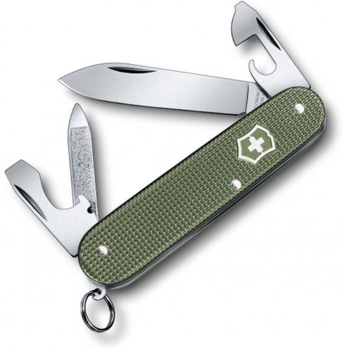 Victorinox 0.2601.L17 Cadet Knife Limited Edition Olive Green Alox 9 Function Multi Tool