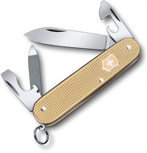 Victorinox 0.2601.L19 Cadet Knife Limited Edition Champagne Gold Alox 9 Function Multi Tool