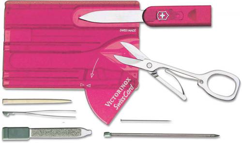 Victorinox SwissCard, Translucent Pink, VN-53930