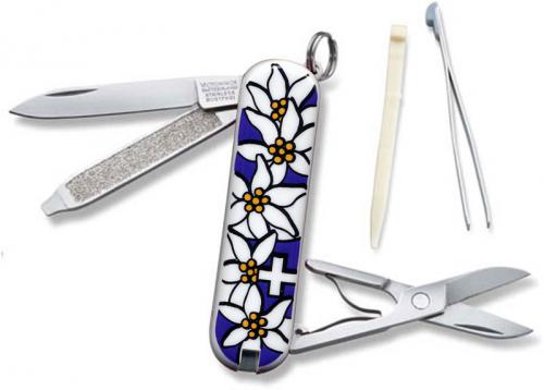 Victorinox Knives: Victorinox Classic Edelweiss Knife, Purple, VN-54722