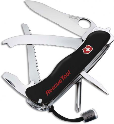 Victorinox Knives: Victorinox Rescue Tool, Black Handle, VN-54900