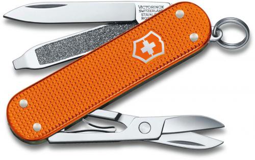 Victorinox Classic SD Knife - Limited Edition Tiger Orange Alox - 5 Function Multi Tool - 0.6221.L21