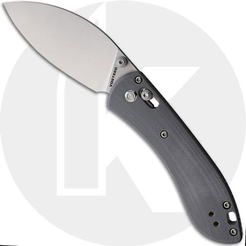 Vosteed Mini Nightshade Crossbar Lock A0206 Knife - 14C28N Shilin Cutter - Gray G10