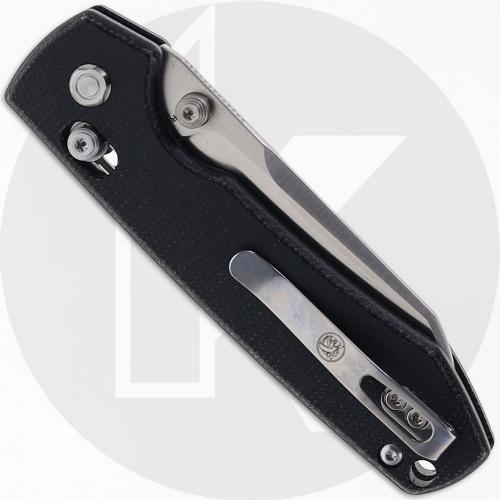 Vosteed Raccoon Crossbar Lock A0517 Knife - 14C28N Cleaver - Black Micarta