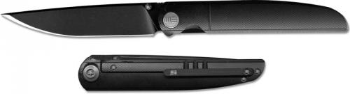 We Knife Company 618A EDC Frame Lock Folding Knife Black Blade Black Titanium Handle