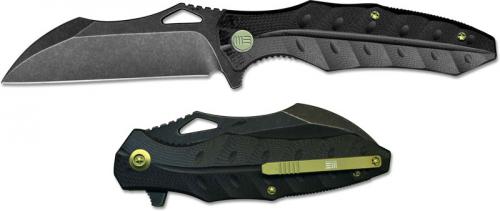 We Knife Company 701E EDC Liner Lock Flipper Folding Knife Black Stonewash Black G10