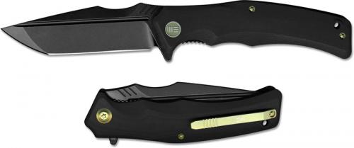 We Knife Company 709E Thraex EDC Liner Lock Flipper Folding Knife Black Stonewash Black G10