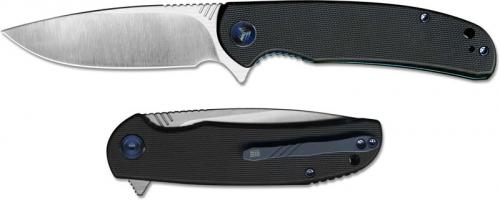 WE Knife 809C Practic EDC Bohler M390 Satin Drop Point Flipper Folder Black G10 Liner Lock