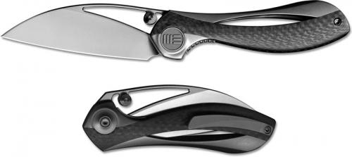 We Knife Company Pleroma 821A - Elijah Isham EDC - M390 Wharncliffe - Gray Titanium and Carbon Fiber - Liner Lock Folder