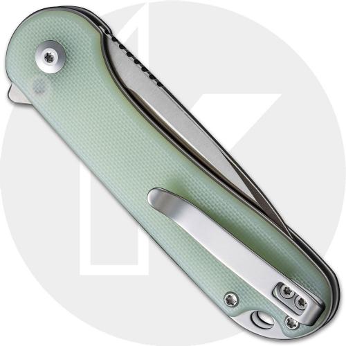 CIVIVI Elementum II C18062P-2 Knife - Satin Nitro-V - Jade G10 - Flipper Folder