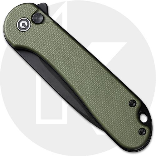 CIVIVI Elementum II C18062P-3 Knife - Black Stonewashed Nitro-V - OD Green G10 - Flipper Folder