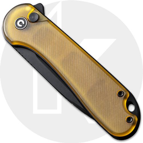 CIVIVI Elementum II C18062P-8 Knife - Black Nitro-V - Bead Blasted Ultem - Flipper Folder