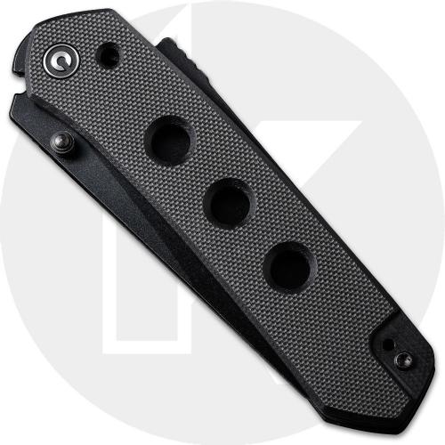 CIVIVI Vision FG C22036-1 Knife - Black Nitro-V Reverse Tanto  - Black G10