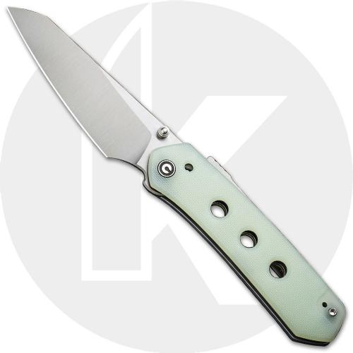 CIVIVI Vision FG C22036-2 Knife - Satin Nitro-V Reverse Tanto  - Jade G10