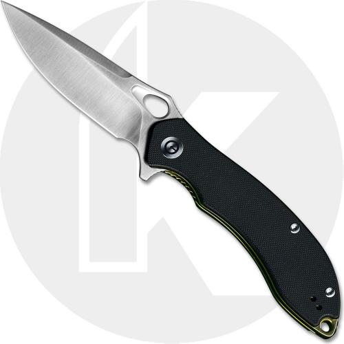 WE Knife C805F CIVIVI Aquila Satin Drop Point Flipper Folder Black G10 Liner Lock