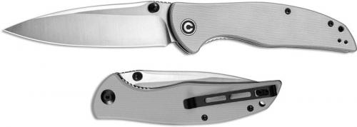 CIVIVI Governor Knife C911A - Satin D2 Spear Point - Gray G10 - Liner Lock Folder