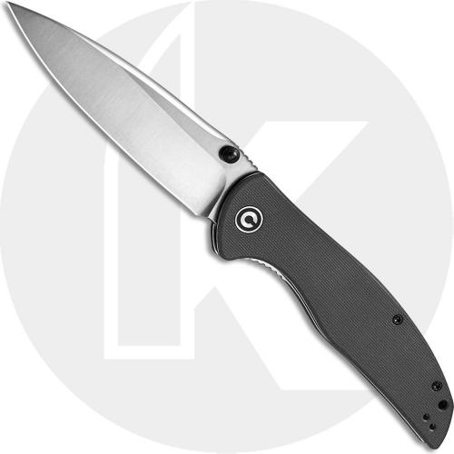CIVIVI Governor Knife C911C - Satin D2 Spear Point - Black G10 - Liner Lock Folder