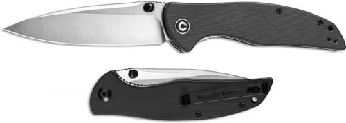 CIVIVI Governor Knife C911C - Satin D2 Spear Point - Black G10 - Liner Lock Folder