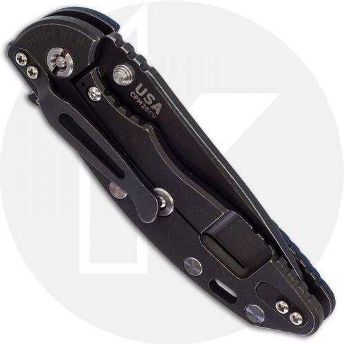 Hinderer Knives XM-18 3.5 Inch Knife - Slicer - Battle Black DLC - 20CV - Tri Way Pivot - Blue / Black G-10 / Battle Black DLC T