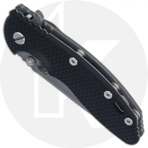 Hinderer Knives XM-18 3.5 Inch Knife - Recurve - Working Finish - 20CV - Tri Way Pivot - Black G-10