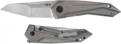 Zero Tolerance 0055 Knife Gus Cecchini GTC Titanium Handle Flipper Folder KVT Opening
