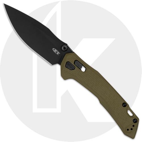 Zero Tolerance 0203 Knife - PVD CPM M4 Modified Drop Point - Green G10 - USA Made