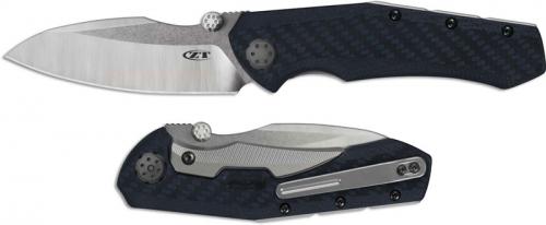Zero Tolerance 0850 Knife Dmitry Sinkevich and Todd Rexford Blue Carbon Fiber Composite