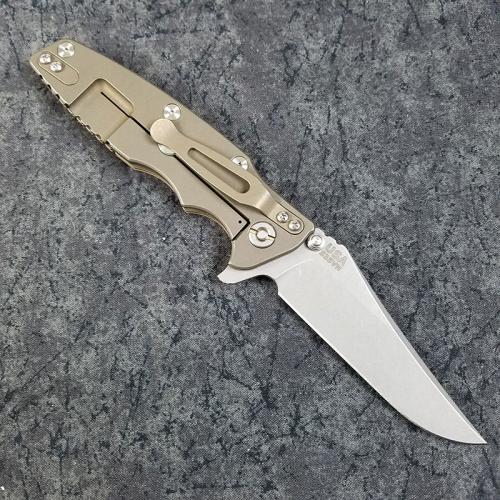 Rick Hinderer Eklipse Gen 2 Knife 3.5 Inch Bowie Blade Coyote G10 Battle Bronze