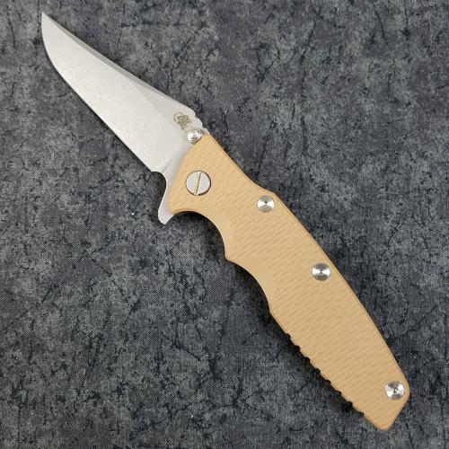 Rick Hinderer Eklipse Gen 2 Knife 3.5 Inch Bowie Blade Coyote G10 Battle Bronze