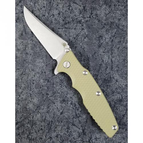 Rick Hinderer Eklipse Gen 2 Knife 3.5 Inch Bowie Blade OD G10 Frame Lock Flipper