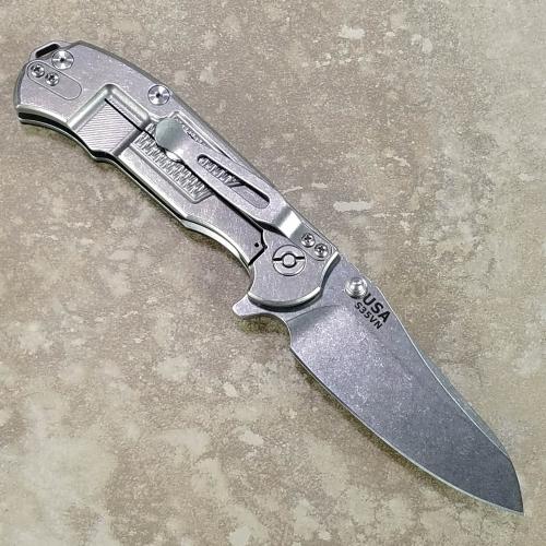 Rick Hinderer MP-1 Knife 3.25 Inch Drop Point HMBS Black G10 Frame Lock Flipper