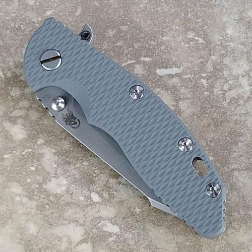 Rick Hinderer XM-18 Fatty Knife 3.5 Inch Working Finish Harpoon Tanto Gray G10 Frame Lock Flipper