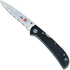 Al Mar Falcon Ultralight Knife 1003UBK3 - Serrated - DISCONTINUED ITEM - OLD NEW STOCK - SERIAL NUMBERED - MADE IN JAPAN