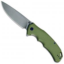 Artisan Tradition Knife 1702P-GN Stonewash D2 Drop Point Green G10 Liner Lock Flipper Folder
