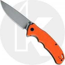 Artisan Tradition Knife 1702P-OE Stonewash D2 Drop Point Orange G10 Liner Lock Flipper Folder