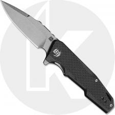 Artisan Predator Knife 1706PS-BKF Small Stonewash D2 Spear Point Black G10 Liner Lock Flipper Folder