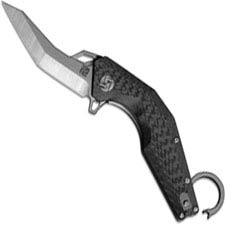 Artisan Cobra Knife 1811G-GYM Karambit Style M390 Reverse Tanto Carbon Fiber Liner Lock Flipper Folder