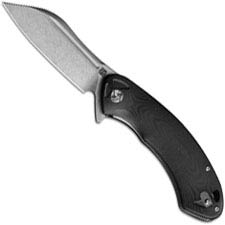 Artisan Immortal Knife 1818P-BKC Stonewash D2 Modified Drop Point Black G10 Liner Lock Flipper Folder
