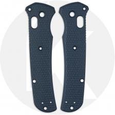 AWT Benchmade Bailout Scales - Checker Milling - Exclusive Midnight Blue Anodized