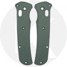 AWT Benchmade Bailout Custom Aluminum Scales - Archon Series - Charcoal Green - Cerakote - USA Made