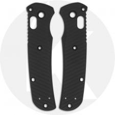 AWT Benchmade Mini Bugout Custom Aluminum Scales - Archon Series - Armor Black - Cerakote - USA Made
