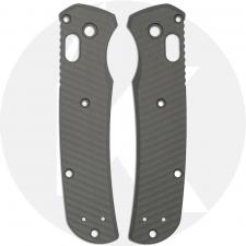 AWT Benchmade Bugout Custom Aluminum Scales - Archon Series - Sniper Grey Anodized - USA Made