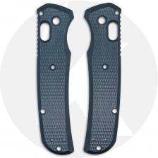 AWT Benchmade Bugout Scales - Checker Milling - Exclusive Midnight Blue Type III Hard Coat