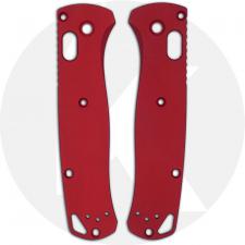 AWT Custom Aluminum Scales for Benchmade Bugout Knife - Weathered Red - USA Made