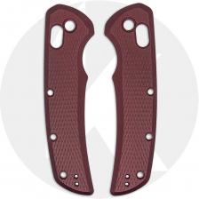 AWT Hogue Deka Scales - Archon Series - Contoured - Checker Milling - Exclusive Oxblood Type III Hard Coat
