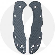 AWT Spyderco Delica Custom Aluminum Scales - Aggressive Agent Series - Exclusive Midnight Blue Type III Hard Coat