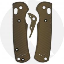 AWT Custom Aluminum Scales for Benchmade Griptilian Knife - Archon Series - Contoured - FDE Anodized - USA Made